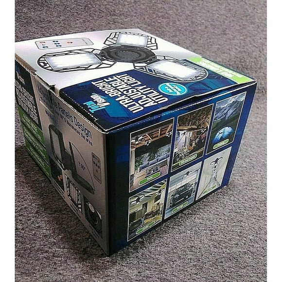 TOTAL VISION ULTRA-BRIGHT ADJUSTABLE LIGHT WITH REMOTE SOLAR OR DC CHAREABLE - Picture 4 of 5